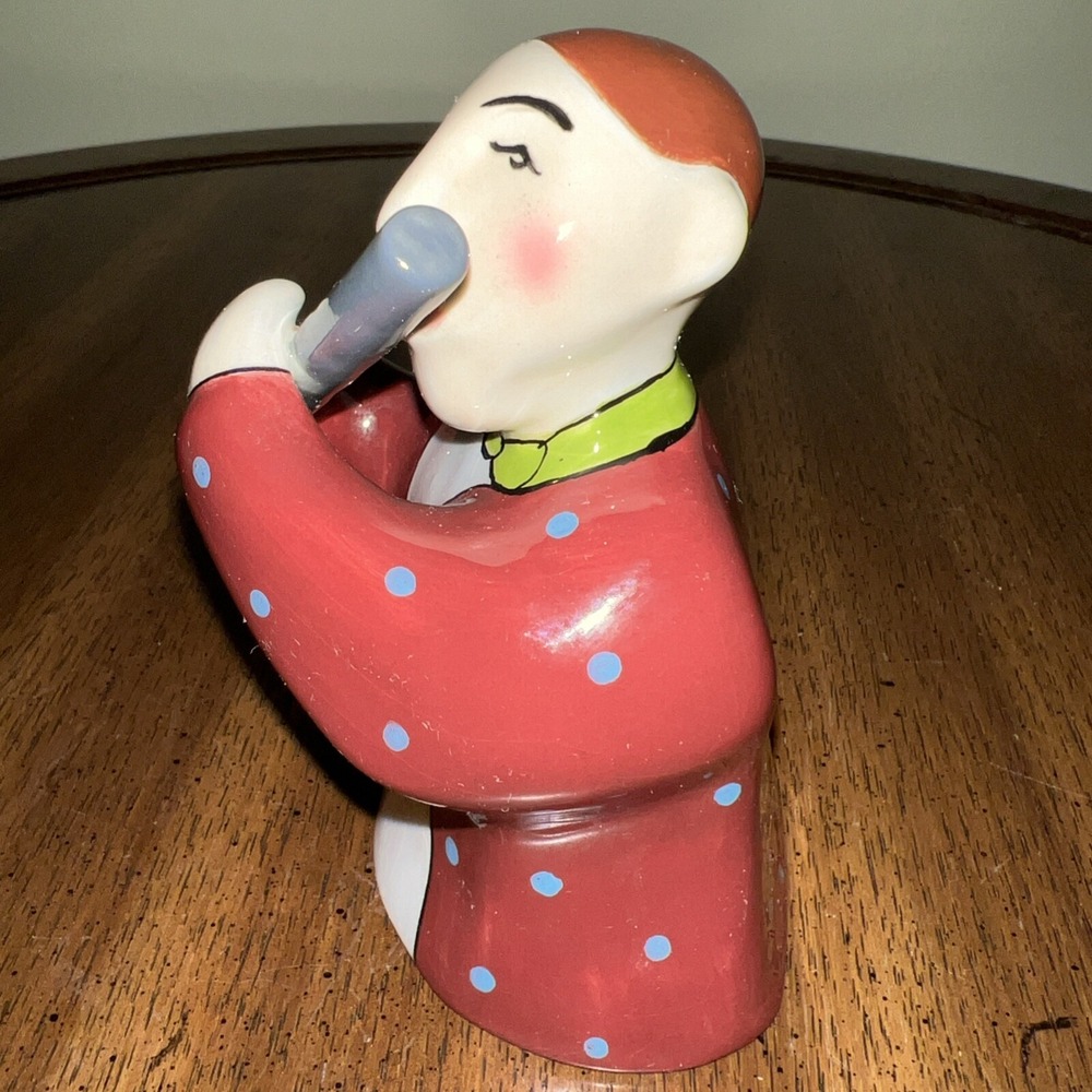 Jazz Musicians Set Of Three Salt & Pepper Shakers ~ Ceramic 4.5" - Picture 12 of 14